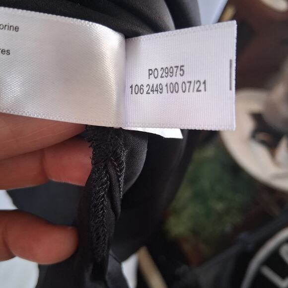 Eloquii NWT Women Black Halter Neck Drape Sleeve Dressy Party Formal Blouse-26 - Picture 5 of 7